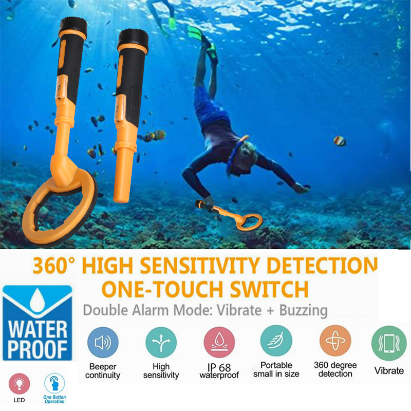 Waterproof Metal Detector Pinpointer - 펄스 다이브 수중 탐지기, 금속 검색