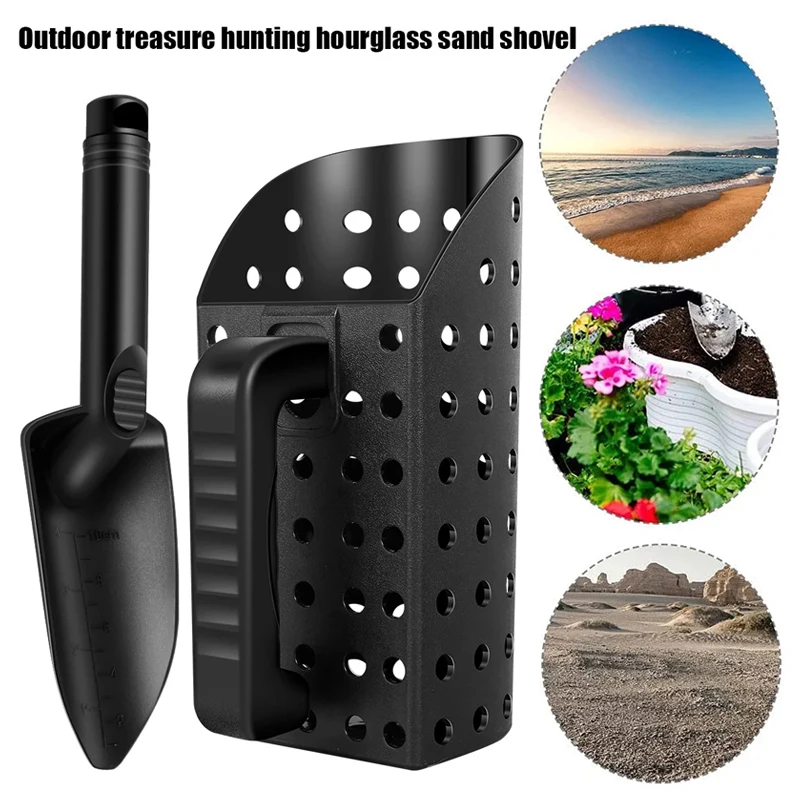 Sand Scoop Stainless Steel Beach Digging - 금속 탐지기 모래 국자 삽 세트