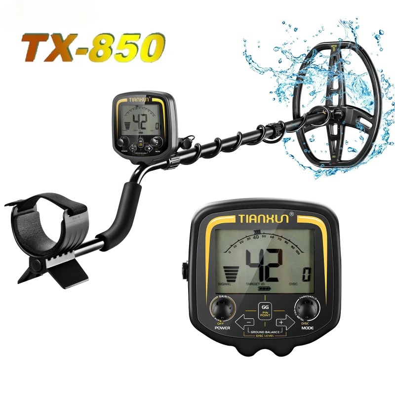 Waterproof Metal Detector Pinpointer - TX-850 전문 금속 탐지기 11인치 코일,
