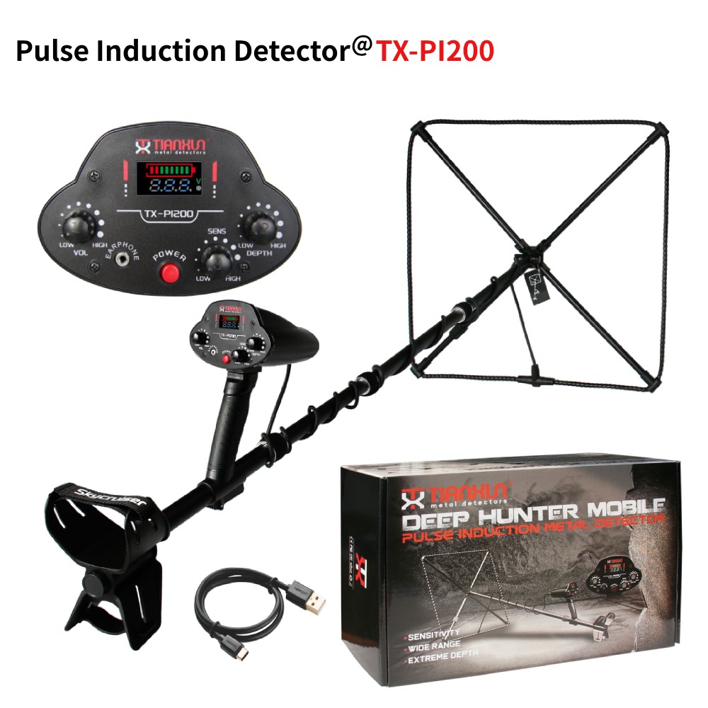 Gold Detector Long Range Locator - PI200 펄스 유도 금속 탐지기 장거리